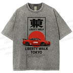 Unisex Liberty Walk Tokyo Printed Washed Tee
