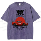 Unisex Liberty Walk Tokyo Printed Washed Tee