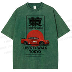 Unisex Liberty Walk Tokyo Printed Washed Tee