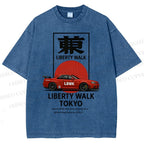Unisex Liberty Walk Tokyo Printed Washed Tee