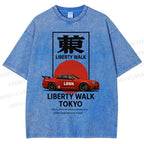 Unisex Liberty Walk Tokyo Printed Washed Tee