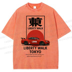 Unisex Liberty Walk Tokyo Printed Washed Tee