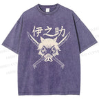 Unisex Inosuke Printed Washed Tee