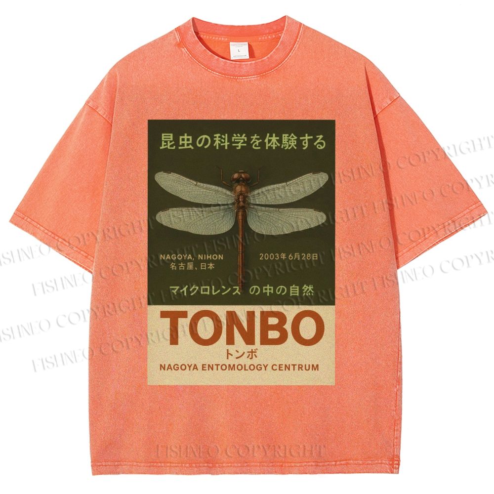 Unisex Tonbo Printed Washed Tee