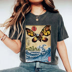 Giant Moth in Japan Vintage Washed T-shirt