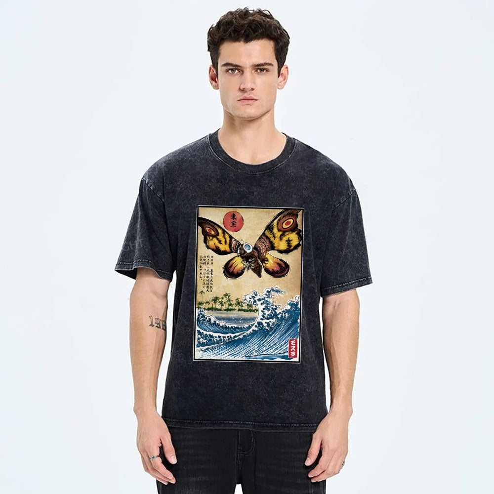 Giant Moth in Japan Vintage Washed T-shirt