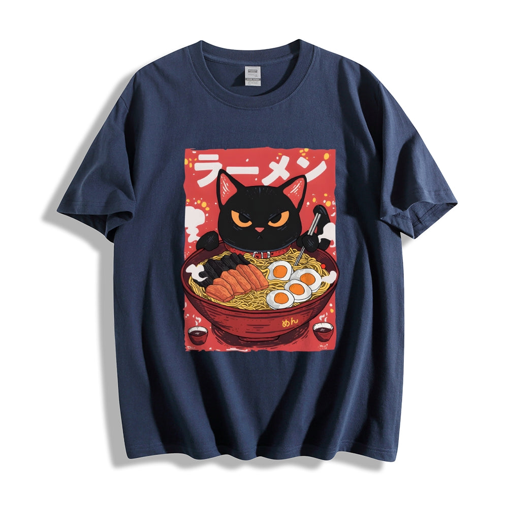 Cat Ramen Japanese Style Classic Tee