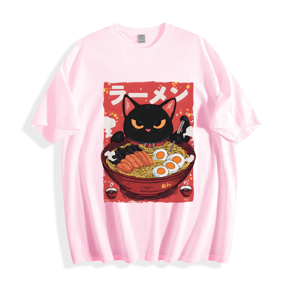 Cat Ramen Japanese Style Classic Tee