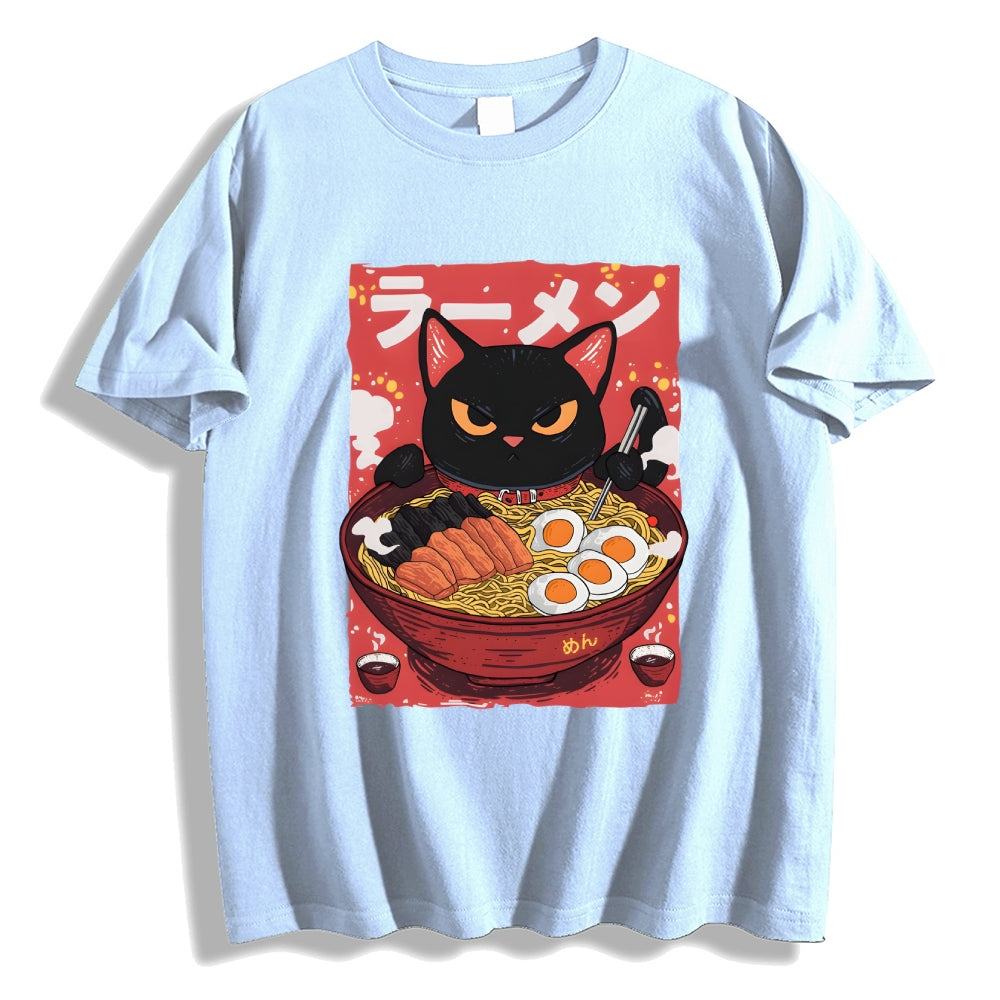 Cat Ramen Japanese Style Classic Tee