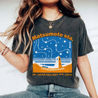 Unisex Matsumoto Sta Printed Washed Tee