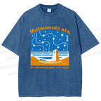 Unisex Matsumoto Sta Printed Washed Tee