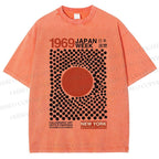 Unisex Japan Week Printed Washed Tee