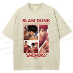 Unisex Slam Dunk Shohoku Printed Washed Tee
