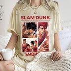 Unisex Slam Dunk Shohoku Printed Washed Tee
