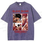 Unisex Slam Dunk Shohoku Printed Washed Tee