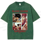 Unisex Slam Dunk Shohoku Printed Washed Tee