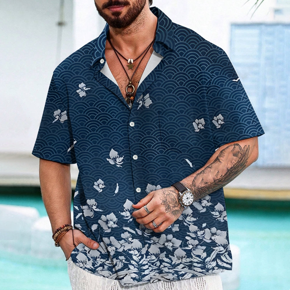 Falling Petals Button-up Shirt