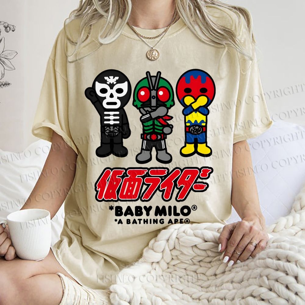 Unisex Baby Milo Printed Washed Tee