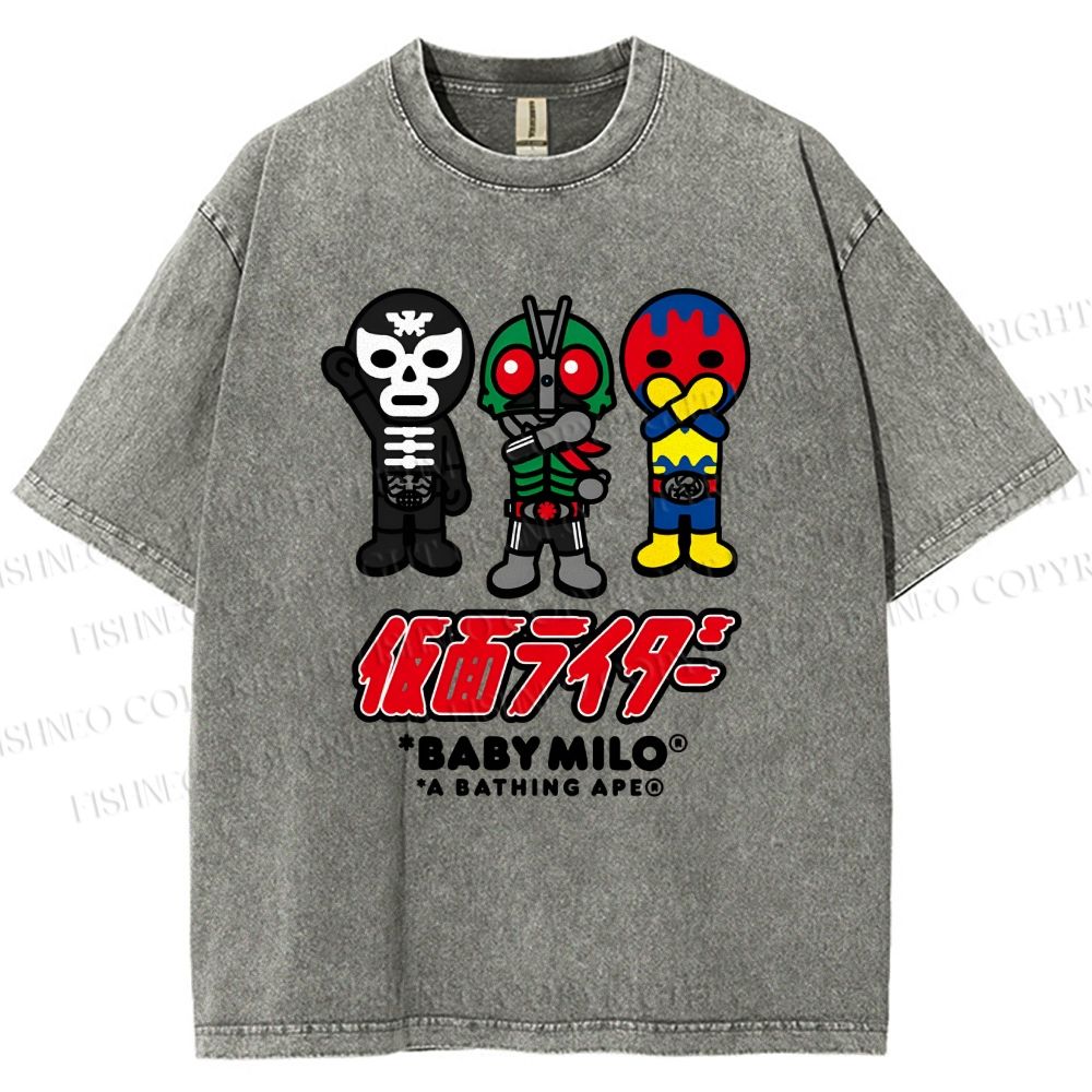 Unisex Baby Milo Printed Washed Tee
