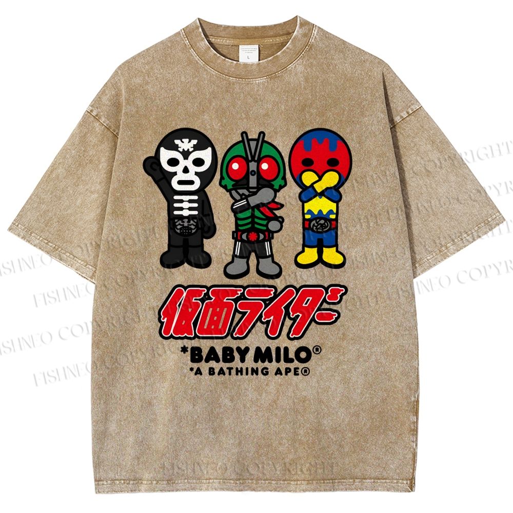 Unisex Baby Milo Printed Washed Tee