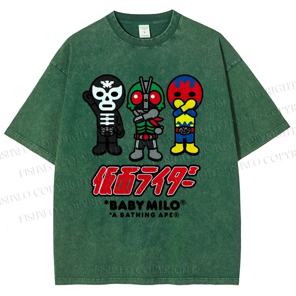 Unisex Baby Milo Printed Washed Tee
