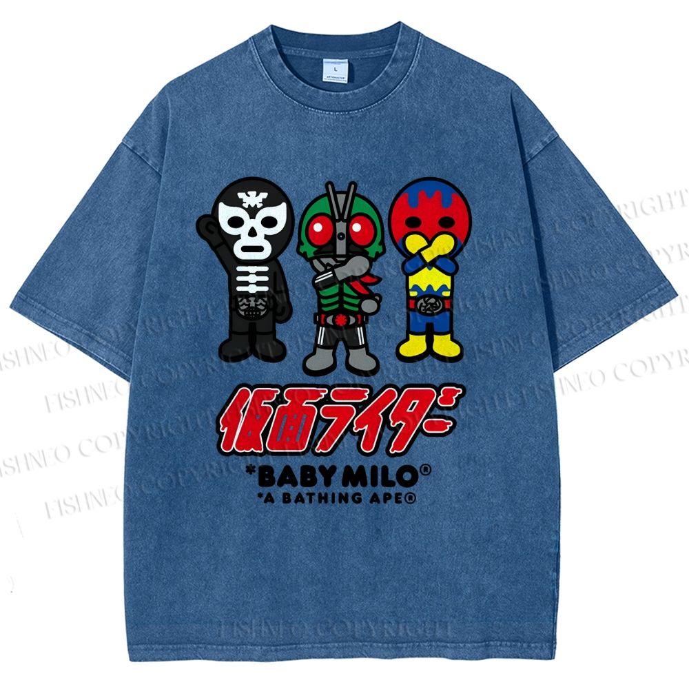 Unisex Baby Milo Printed Washed Tee