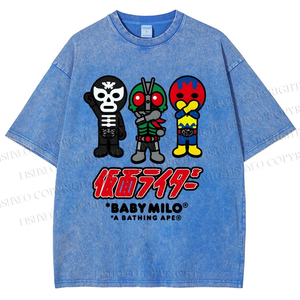 Unisex Baby Milo Printed Washed Tee