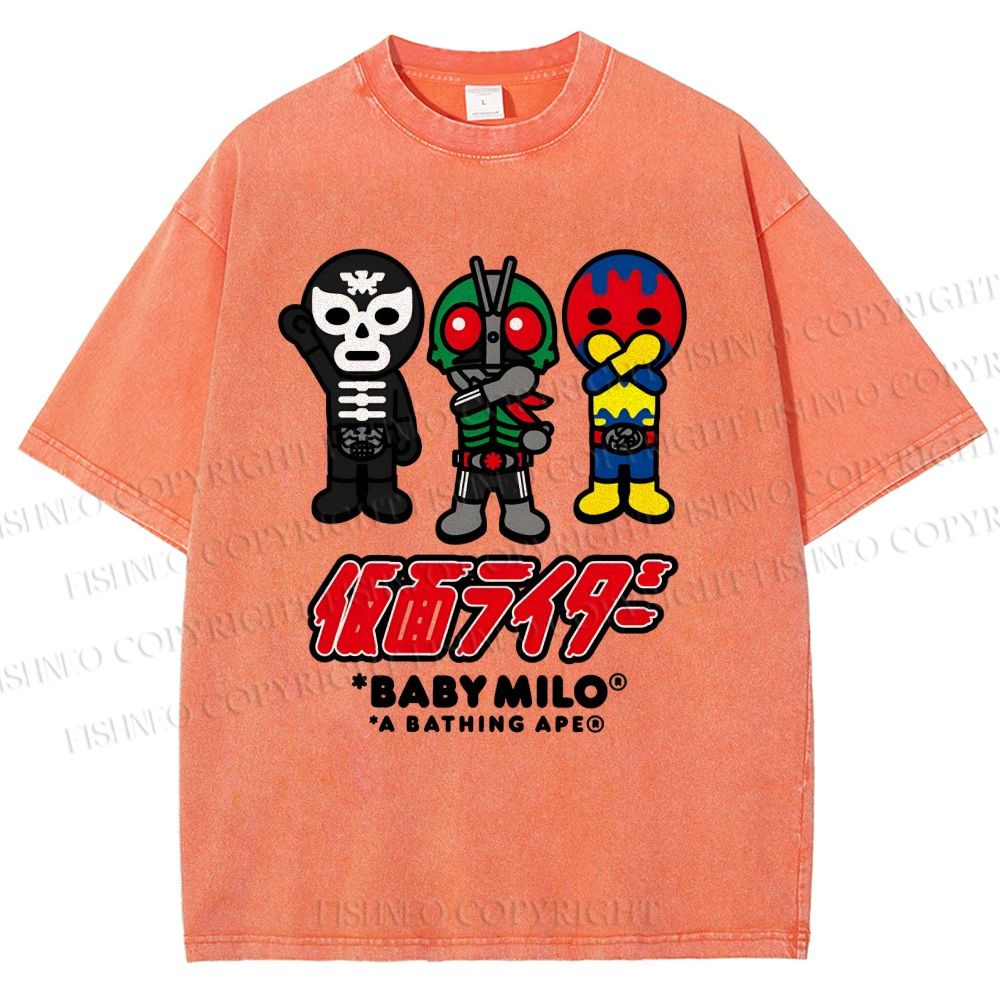 Unisex Baby Milo Printed Washed Tee