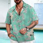 Cranes And Sakura Aloha Hawaiian Shirt