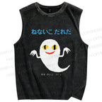 Unisex It's A Sleepy Kodare Printed Washed Tank Top