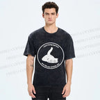 Unisex Black Car Do Not Bring Bad Luck Printed Washed Tee