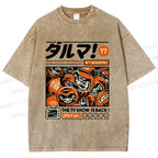 Unisex Daruman Printed Washed Tee