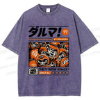 Unisex Daruman Printed Washed Tee