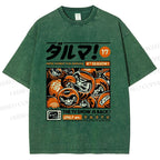 Unisex Daruman Printed Washed Tee