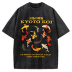 Kyoto Koi Fish Vintage Washed T-shirt