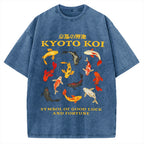 Kyoto Koi Fish Vintage Washed T-shirt