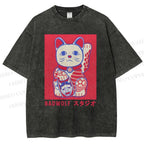 Unisex Bad Wolf Printed Washed Tee