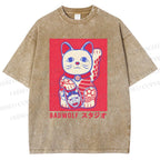Unisex Bad Wolf Printed Washed Tee