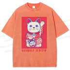 Unisex Bad Wolf Printed Washed Tee
