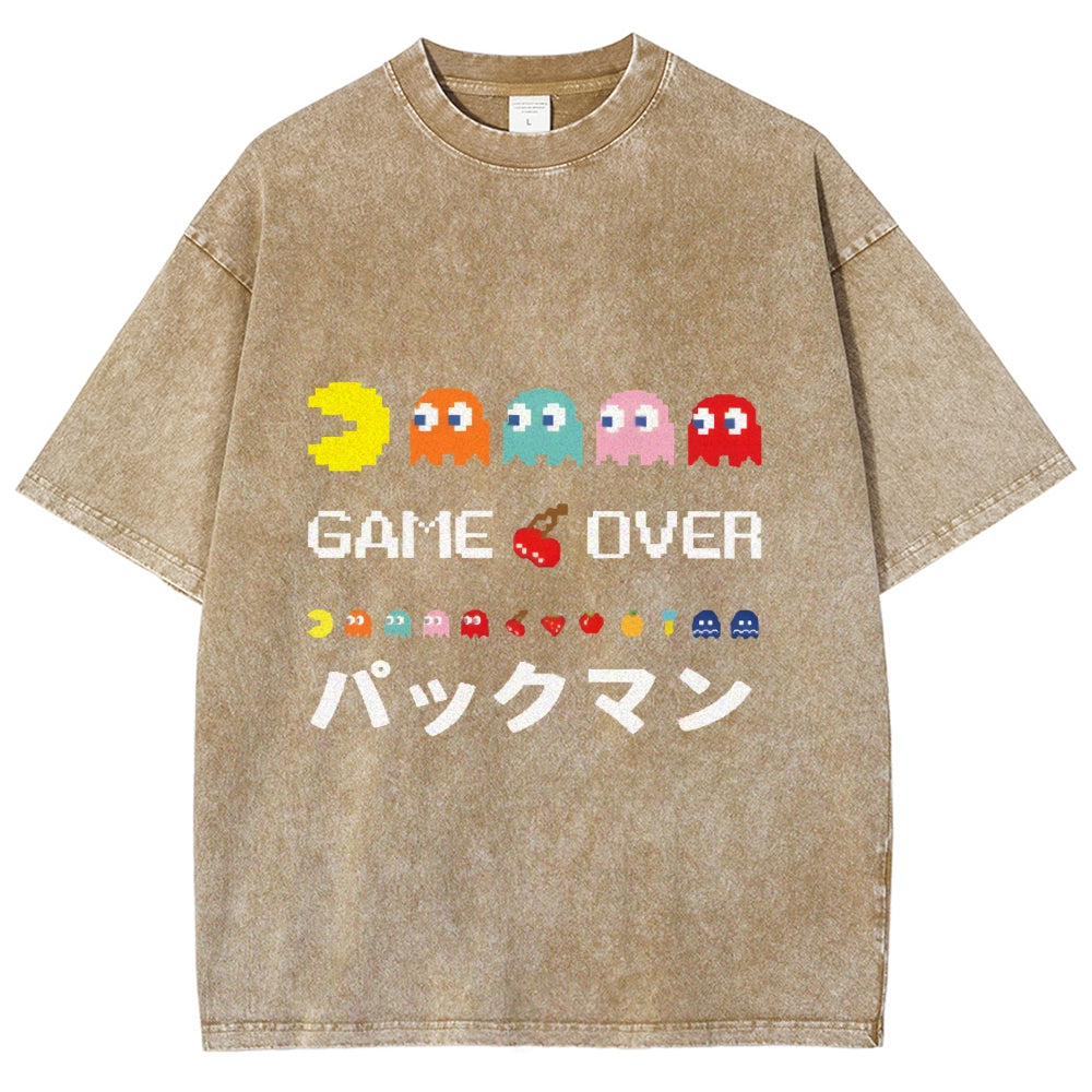 Pacman Vintage Wash Japanese Design T-Shirt