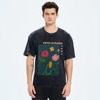 Yayoi Kusama Flower Art Vintage Washed T-shirt