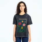 Yayoi Kusama Flower Art Vintage Washed T-shirt