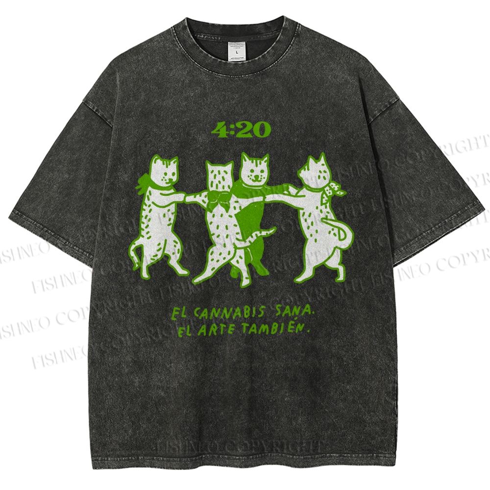 Unisex Printed Washed Tee 2508011664