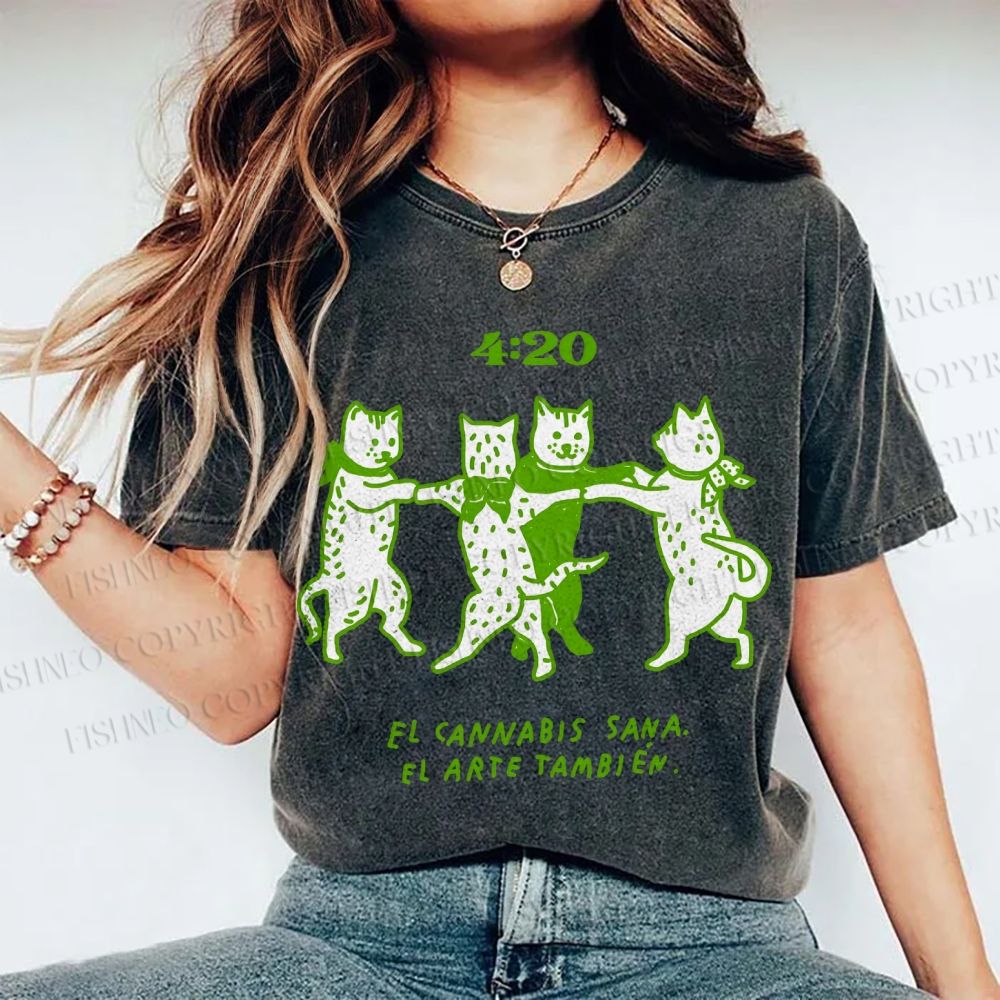 Unisex Printed Washed Tee 2508011664