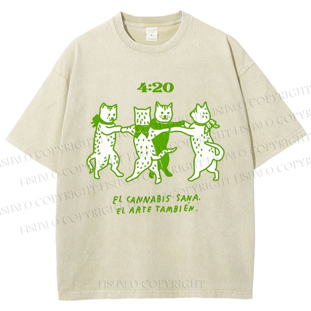 Unisex Printed Washed Tee 2508011664
