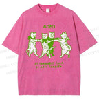 Unisex Printed Washed Tee 2508011664