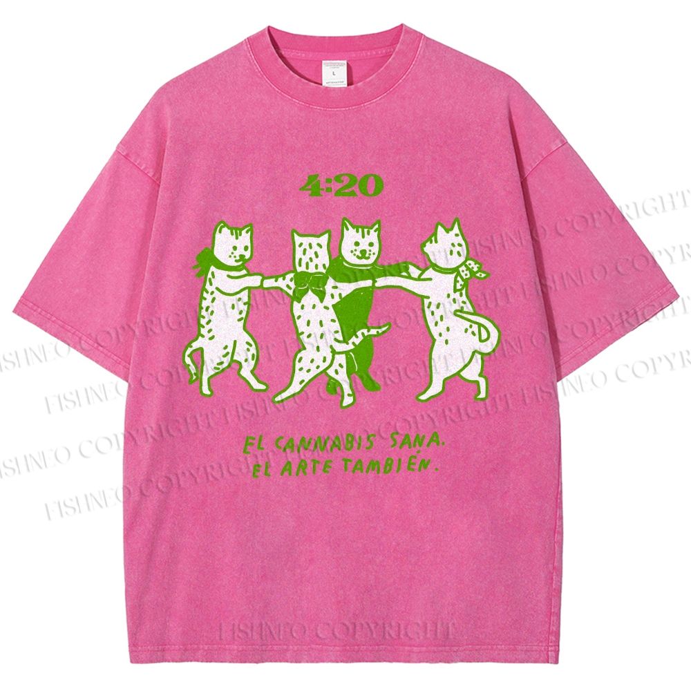 Unisex Printed Washed Tee 2508011664