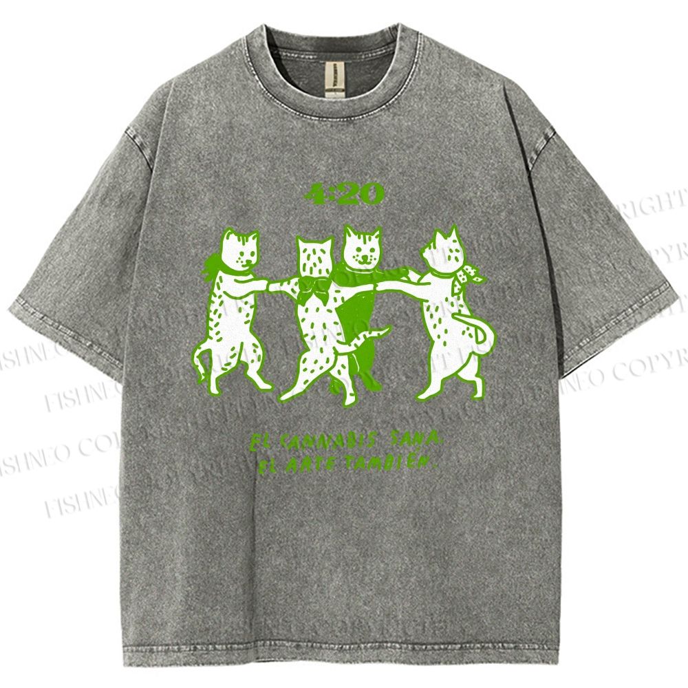 Unisex Printed Washed Tee 2508011664