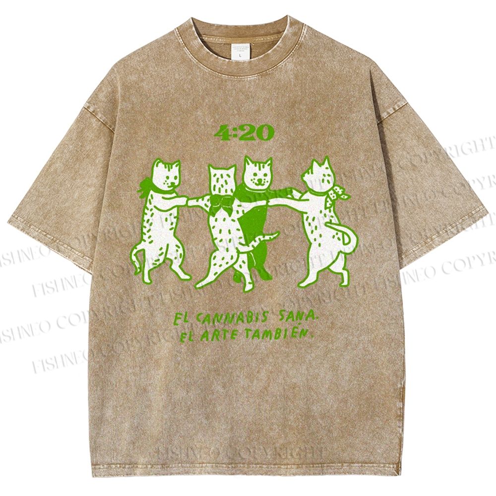 Unisex Printed Washed Tee 2508011664