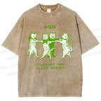 Unisex Printed Washed Tee 2508011664